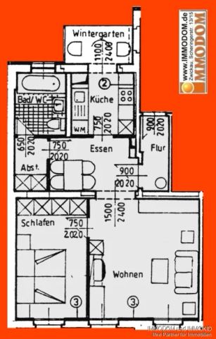 Freundliche 2-Zimmer-Dachwohnung mit Wintergarten am grünen Schlobigpark zu vermieten! - Foto 2