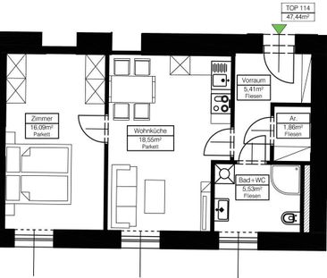 Ideale Pärchenwohnung mit zwei Zimmern - Provisonsfrei! - Photo 5