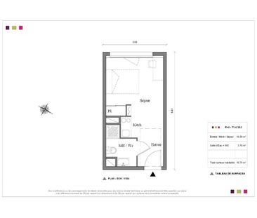 Location Appartement 1 pièce 19m² AUZEVILLE TOLOSANE 31320 - Photo 2