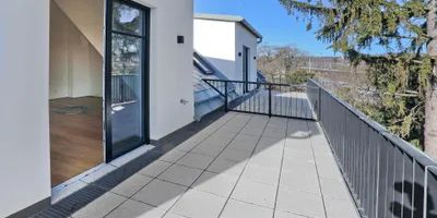 3 Zimmer im neu ausgebauten Dachgeschoß, großer gartenseitiger Balkon, Grünblick - zu mieten 1130 Wien - Foto 3