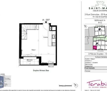 Appartement à louer 3 pièces 58.6m² - Photo 4