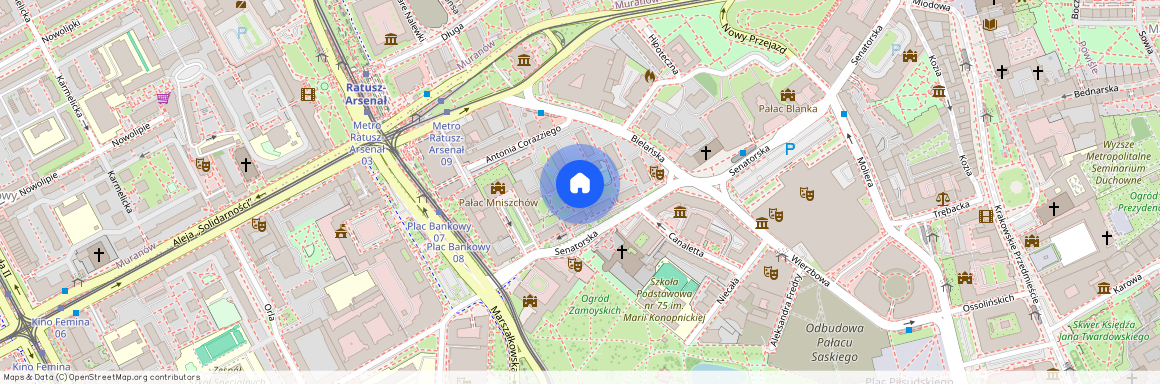 ul. Tylmana Gamerskiego, Śródmieście Północne, Śródmieście, Warszawa, mazowieckie