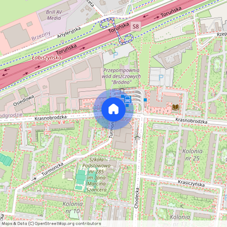 ul. Krasnobrodzka, Bródno-Podgrodzie, Targówek, Warszawa, mazowieckie