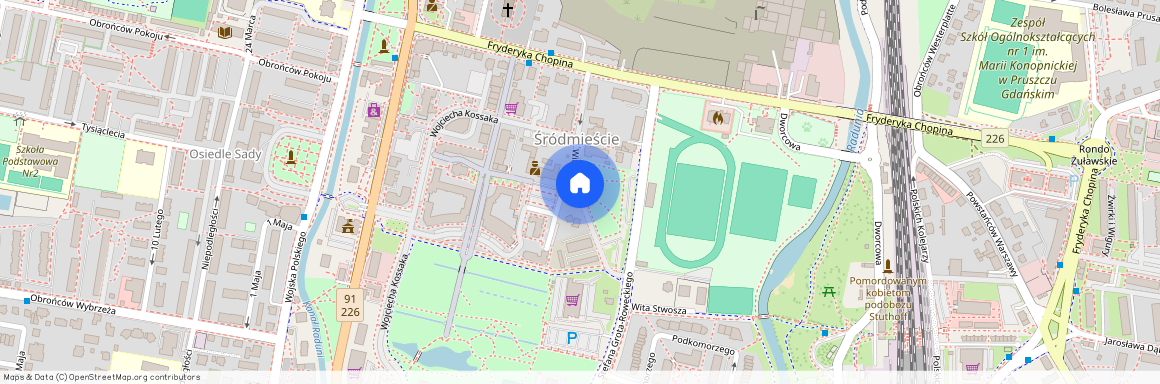 ul. Wita Stwosza, Pruszcz Gdański, gdański, pomorskie