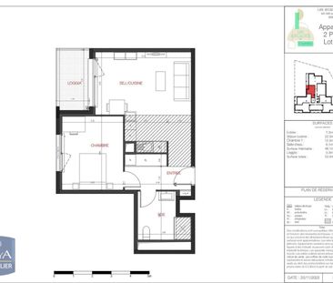 Location Appartement 2 pièces 48m² BORDEAUX 33800 - Photo 3