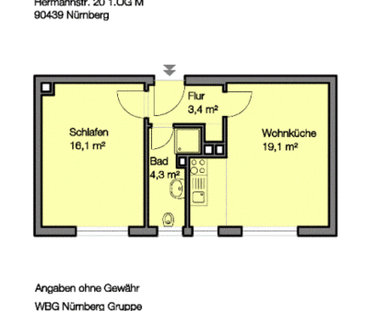 Hübsche, großzügige zwei Zimmerwohnung in der Hermannstraße - Foto 3