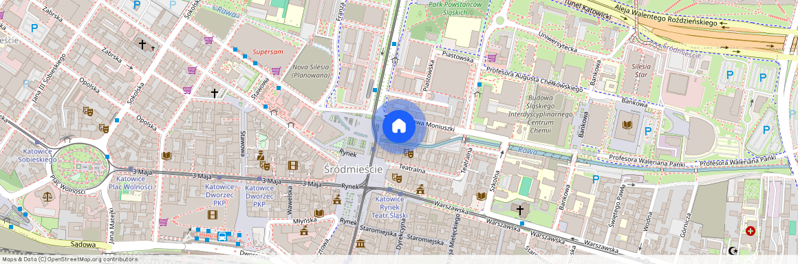 Śródmieście, ul. Stanisława Moniuszki, Katowice