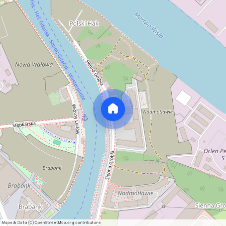 ul. Sienna Grobla, Śródmieście, Gdańsk, pomorskie