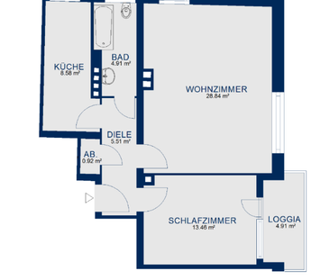 Modernisierte 2-Zimmer-Wohnung in Döhren - Foto 1