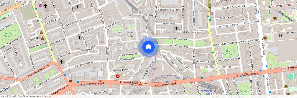 Cornwall Gardens Walk, SW7, Kensington, London, SW7