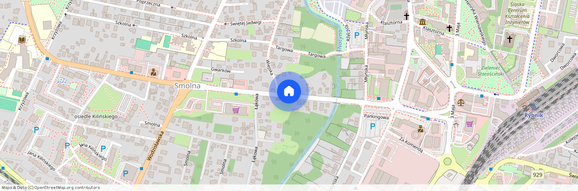 ul. Władysława Stanisława Reymonta, Smolna, Rybnik, śląskie, Katowice