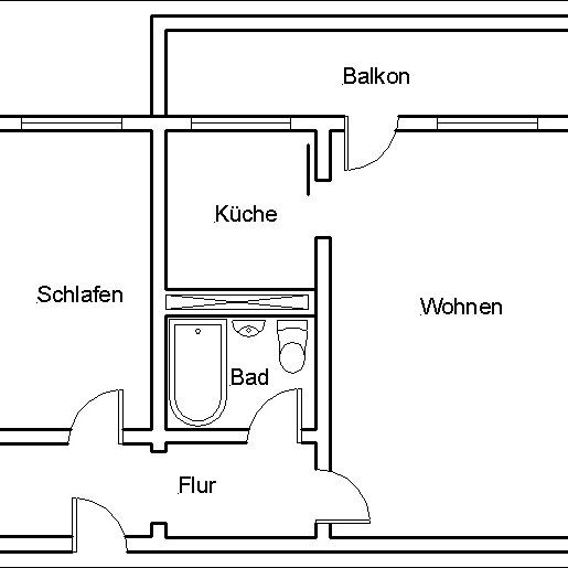 2-Raum-Wohnung im Wunderschönen Klotzsche mit Balkon - Photo 1