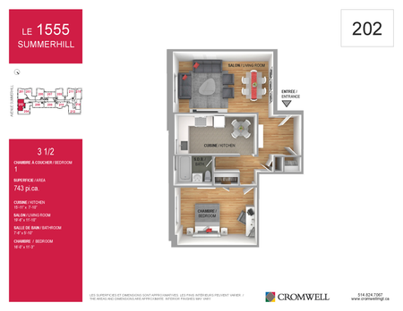 1555 Summerhill - 3½ - Photo 4