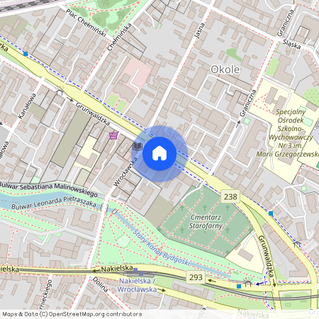 ul. Grunwaldzka 25, Okole, Bydgoszcz, kujawsko-pomorskie