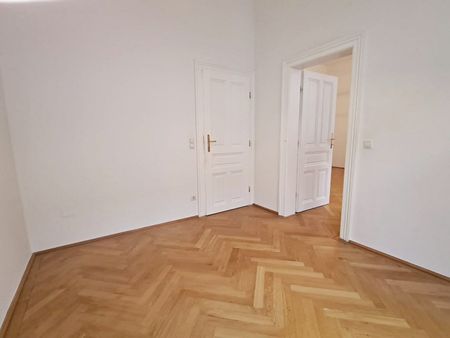 AUGARTEN-NÄHE, 48 m2 Altbau, Wohnküche, 1 Zimmer, Wannenbad, Parketten, 2. Liftstock, Rembrandtstraße - Photo 4