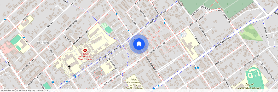 Żyrardowski, Żyrardów, Tadeusza, Kościuszki