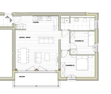 COLLOMBEY-MURAZ; MAGNIFIQUE APPARTEMENT CONTEMPORAIN NEUF - - Photo 2