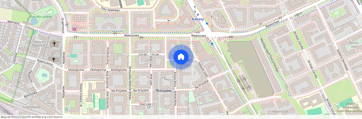 Warszawa, Ursynów, Kabaty, Za, Łąkami