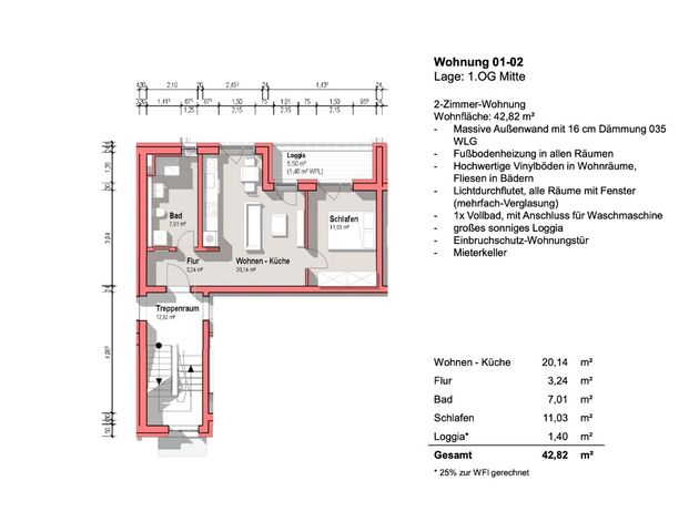 Hochwertige 1,5 Zimmerwohnung in Lörrach - Photo 1