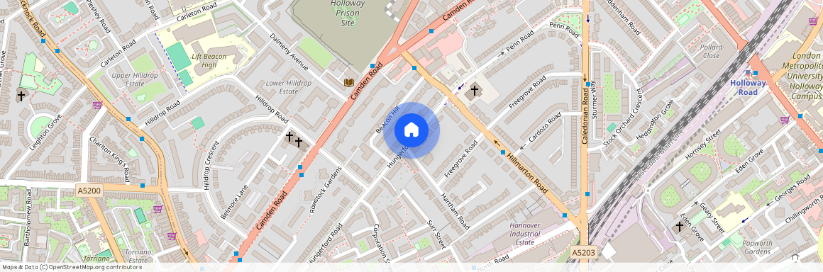 Hungerford Road, Islington, London, N7