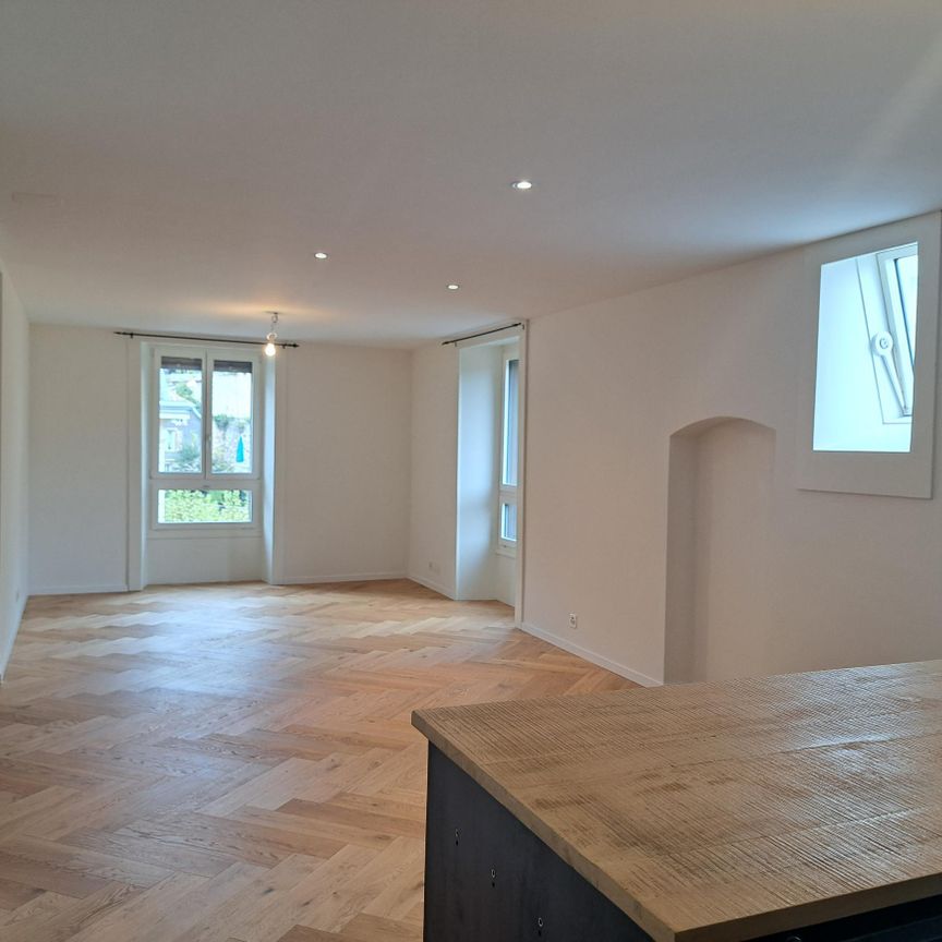 Duplex rénové 4.5 pièces centre ville 115 m2 avec terrasse en toit - Photo 1