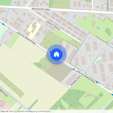 Wołomiński, Radzymin, Juliusza, Słowackiego