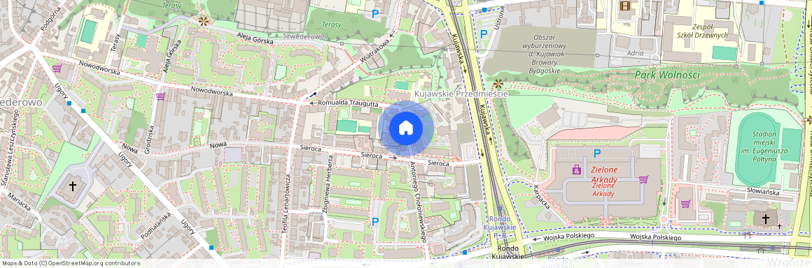 ul. Romualda Traugutta, Szwederowo, Bydgoszcz, kujawsko-pomorskie