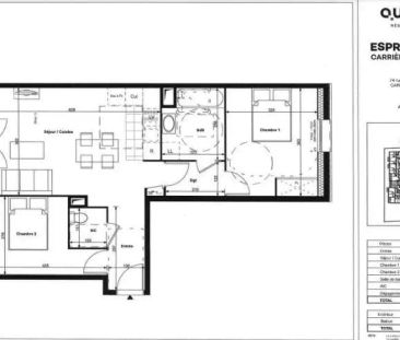 Appartement à louer 3 pièces 60.25m² - Photo 2