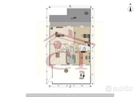 Ampio trilocale con 2 terrazzi e box cod. 028 - Photo 3