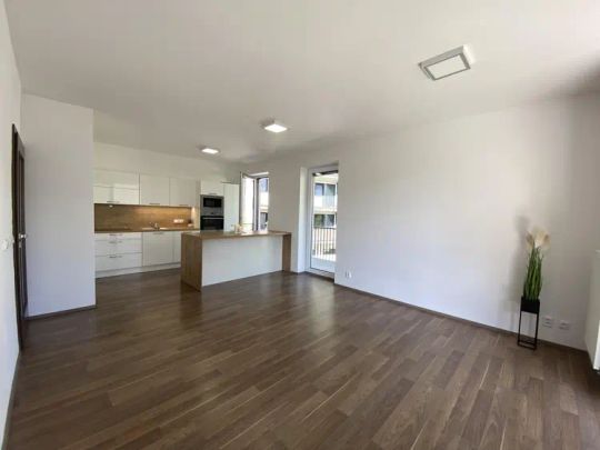 PRONÁJEM EXKLUZIVNÍHO BYTU 2+KK S VELKOU TERASOU, GARÁŽOVÝM STÁNÍM A SKLEPEM BRNO - KRÁLOVO POLE - Fotografie 1