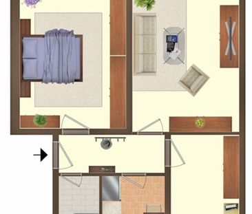 Ruhig gelegene 3-Raum-Wohnung im Grünen - Foto 5