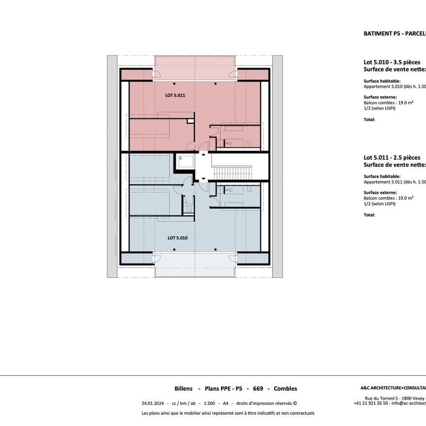 Luxueux 2.5 mansardé, grande baie vitrée sur balcon couvert - Foto 1