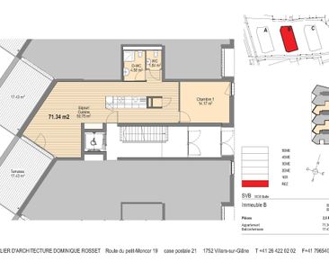 Bright 2.5 room of 71 m2 - Photo 5