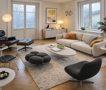 Joli appartement de 4 pièces au 1er étage avec balcon et jardin com... - Photo 1