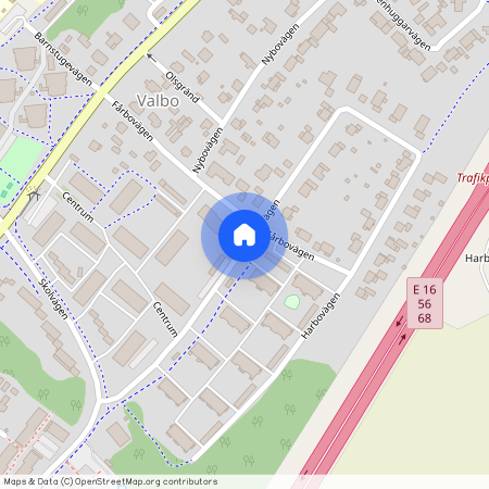 Trädgårdsvägen, Valbo