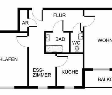 Hier findet jeder seinen Platz: weitläufige 3,5-Zi.-Wohnung (WBS) - Foto 4