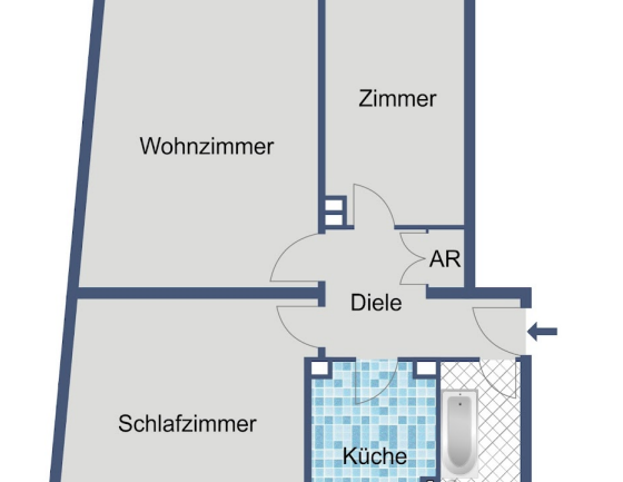 Gemütliche 3-Zimmer-Wohnung im 2. Obergeschoss - Photo 1