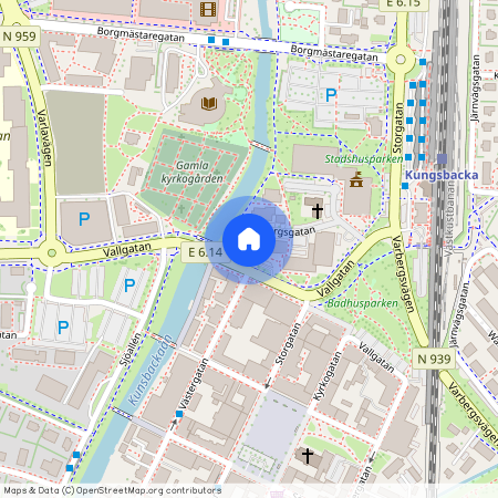 Kolla Parkstad, Kungsbacka, Halland, Vallgatan 1A