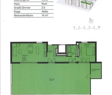 2.5 Zimmer, 74 m², 2. Stock - Photo 5