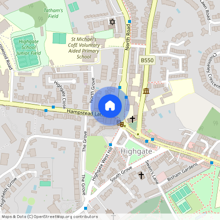 Hampstead Lane, Hampstead Heath N6, London