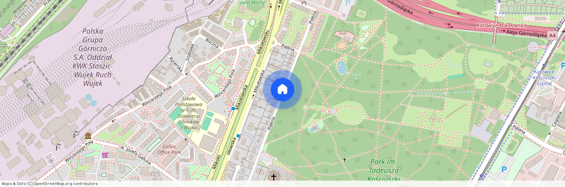 ul. Piękna, Brynów-Osiedle Zgrzebnioka, Katowice, śląskie