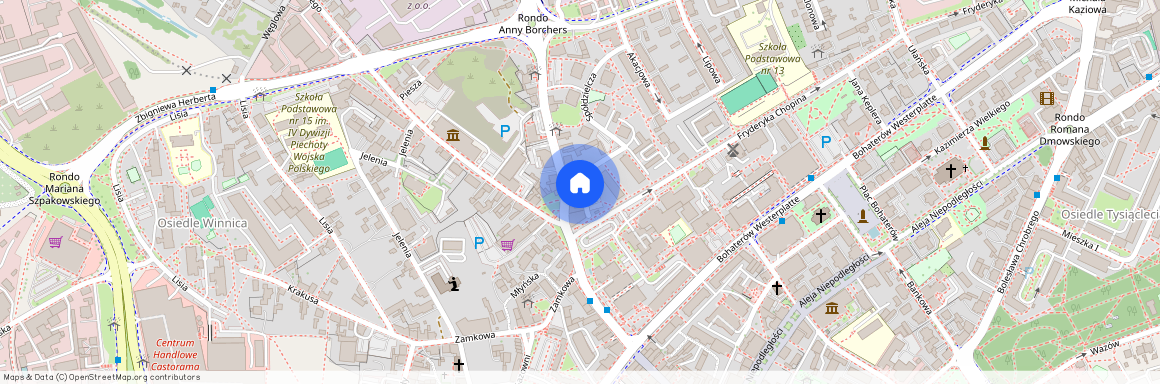 ul. Jana Kochanowskiego, Centrum, Zielona Góra, lubuskie