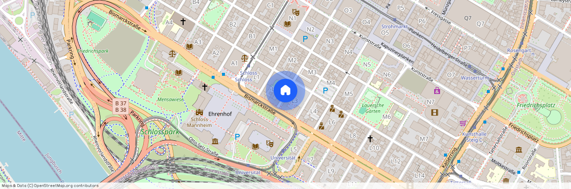 L2, 68161, L2    Mannheim