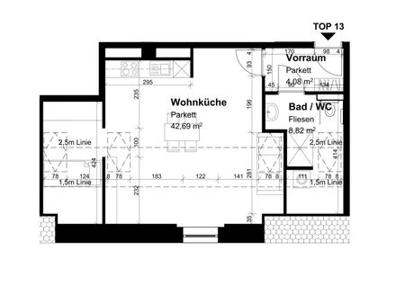 1 MONAT MIETFREI !! Schöne, neuwertige Mansarden-Dachgeschoss-Wohnung mit 2 Zimmern in Liebenau Top 13 - Photo 5