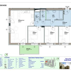 4-Zimmer-Wohnung mit Balkon, Top 5 - Photo 2