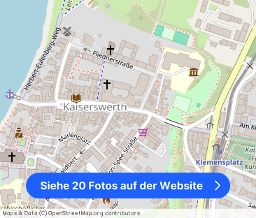 Möblierte 3-Zimmer-Wohnung mit Westloggia im schönen Kaiserswerth - Foto 1