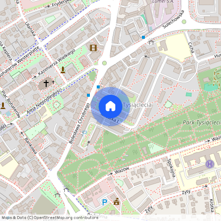 ul. Bolesława Chrobrego, Centrum, Zielona Góra, lubuskie