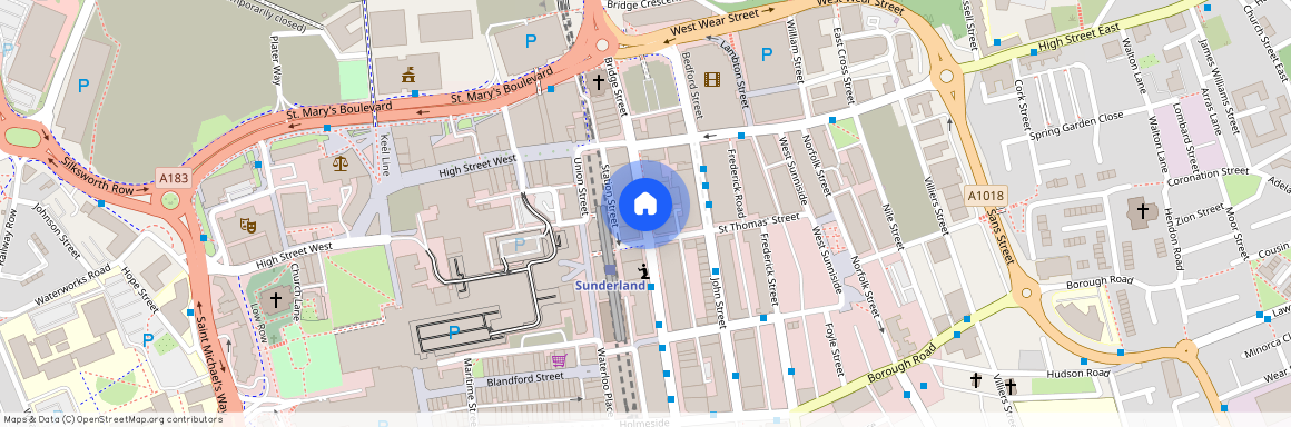 Fawcett Street, City Centre, Sunderland, SR1