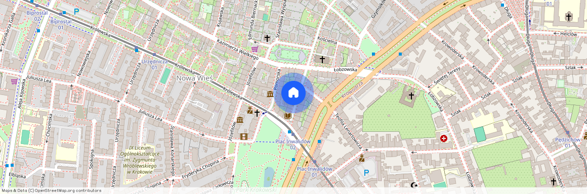 ul. Henryka Sienkiewicza, Nowa Wieś, Krowodrza, Kraków, małopolskie