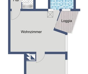2-Zimmer-Wohnung mit Balkon und Aufzug in Sachsenhausen - Photo 1